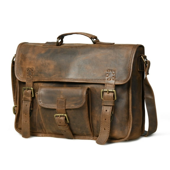 Leather Brief & Messenger Bag