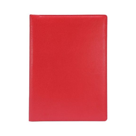Leather Briefcase with Logo/Text/Notepad for Business Resume Interview Black Red Blue Pocket Spiral Notebooks 5x8 Notepad Graph 5x8 11x17 Graph Paper Graph Ruled Spiral