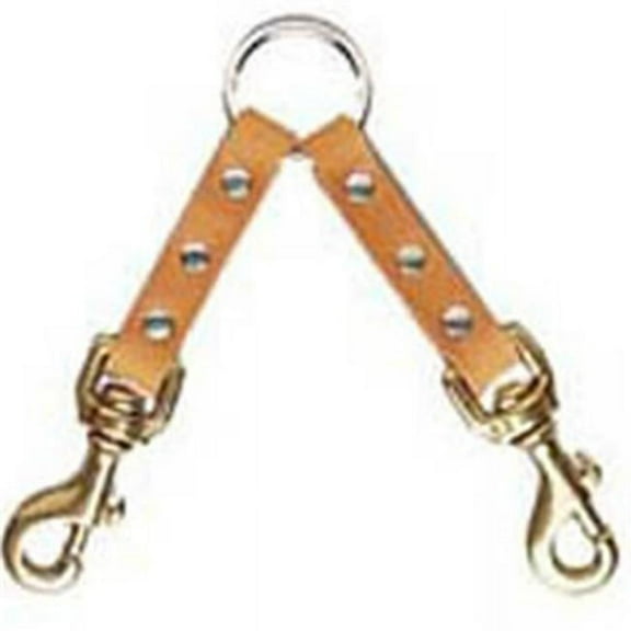 Leather Brothers 144B Dog Bully Lead Couplet with Brass Bolt