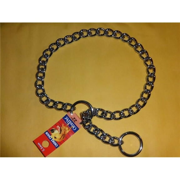 Leather Brothers 16222 Chain Collar - 3.5 mm x 22 in.