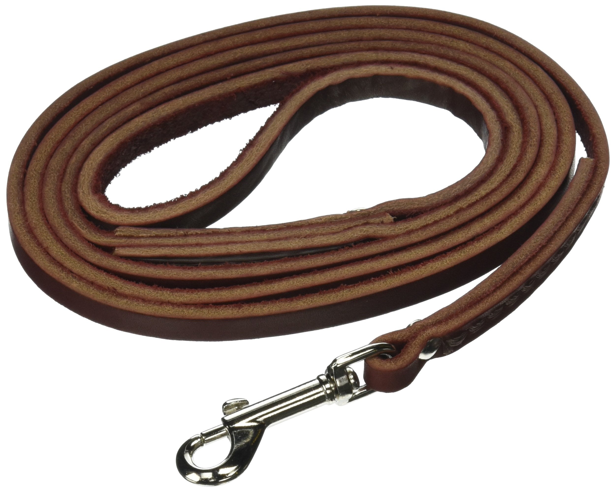 Leather Brothers 6Feet x 3/8Inch Latigo Dog Lead, Medium, Burgundy