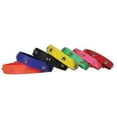 thumbnail image 1 of Leather Brothers B102A-RB18 0.75 x 18 in. Zeta Biothane Dog Collar with Black Hardware, Black & Ruby, 1 of 1