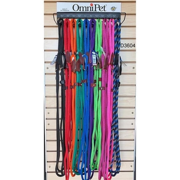 Leather Brothers D3604 British Rope Lead Display, 30 Piece