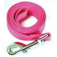 thumbnail image 1 of Leather Brothers Nylon Dog Leash 6ft x 1in Neon Pi, 1 of 1