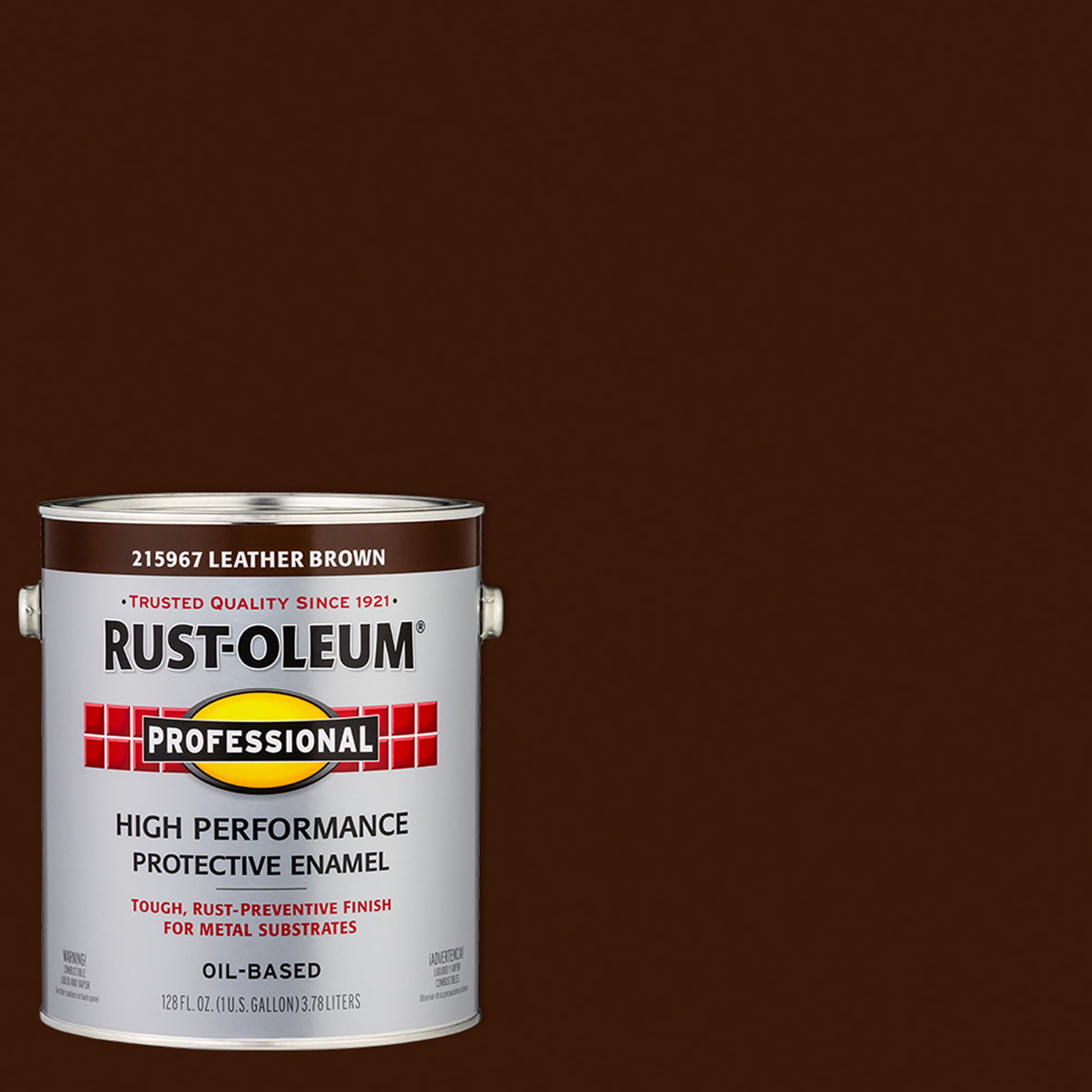 Leather Brown (400 Voc), Rust-Oleum Professional High Performance Gloss Protective Enamel Paint- Gallon, 2 Pack