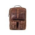 thumbnail image 1 of Leather Brown Backpack Multi Pocket Laptop Bag For Men 16 Inches, 1 of 5
