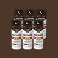 thumbnail image 1 of 6 Pack, Leather Brown, Rust-Oleum Stops Rust Custom Spray 5 in 1 Gloss Spray Paint-376892, 12 oz, 1 of 12
