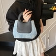 thumbnail image 1 of Leather Bucket Handbag, Fashion Casual Shoulder Tote with Large Capacity and Durable Waterproof Material, Lightweight Portable Purse for Work, Coffee Shop, Shopping and Daily Use, 1 of 6