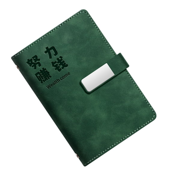 Leather Budget Planner Money Organiser Notebook with 90 Pages Budget Sheet 6 Rings Leather Binder Covers for Men Women