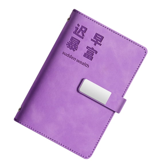 Leather Budget Planner Money Organiser Notebook with 90 Pages Budget Sheet