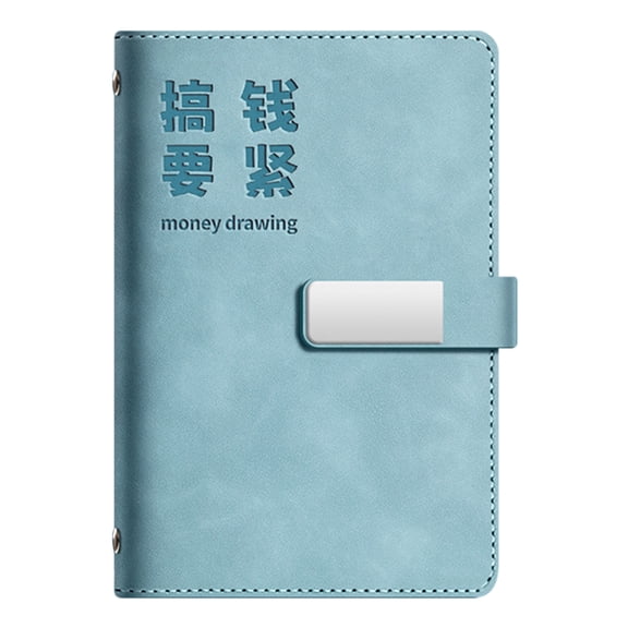 Leather Budget Planner Refillable Money Saving Journal Money Organiser Notebook with 45 Budget Sheet For Men Women
