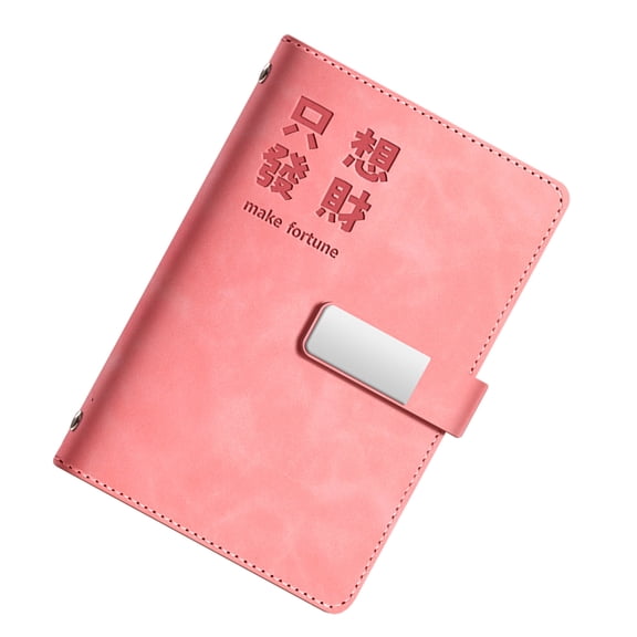 Leather Budget Planner Refillable Money Saving Journal Money Organiser Notebook with 45 Budget Sheet For Men Women