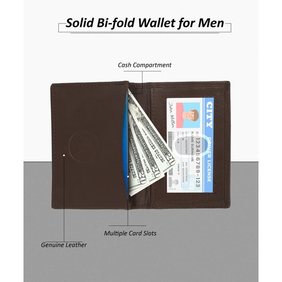 Leather Business Card Id Holder Money Expandable Pocket by Leatherboss