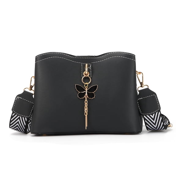 Leather Butterfly Purse for Women Small Trendy Crossbody Shoulder Bag Ladies Fashion Cute White Handbags