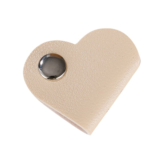 Leather Cable Strap Cozival Heart-Shaped Leather Cable Organizer Strap - Multi-Color Headphone & Cord Management Clip - Battery-Free Reusable Wrap - Unisex Travel Essential, Cord Organizer Wrap
