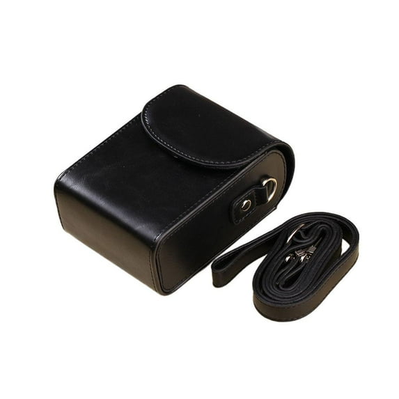 Leather Camera Bag with Shoulder Strap in Multiple Colors for Photographers