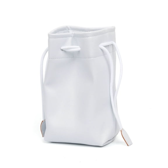 Leather Camera Drawstring Pouch Bag for Mini 13 with Soft Lining and Adjustable Strap Travel Storage Organizer Gift for Photographers