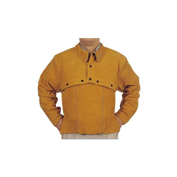 Leather Cape Sleeves, Snaps Closure, X-Large, Golden Brown - 1 EA (902-Q-2-XL)