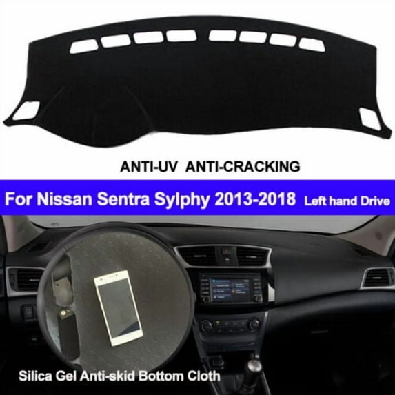 Leather Car Dashboard Cover Dash Mat for Nissan Sentra Sylphy 2013- 2017 2018