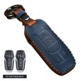 thumbnail image 1 of Leather Car Key Case Cover Bag For Ford For Mustang For Fusion For MKX 5 Buttons, 1 of 11