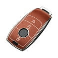 thumbnail image 1 of Leather Car Key Cover Case Holder for Mercedes A C E S G Class GLC CLE CLA, 1 of 5