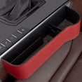 thumbnail image 1 of Leather Car Organizer Car Gap Storage Box Leak-proof Storage Cup Holder, 1 of 4