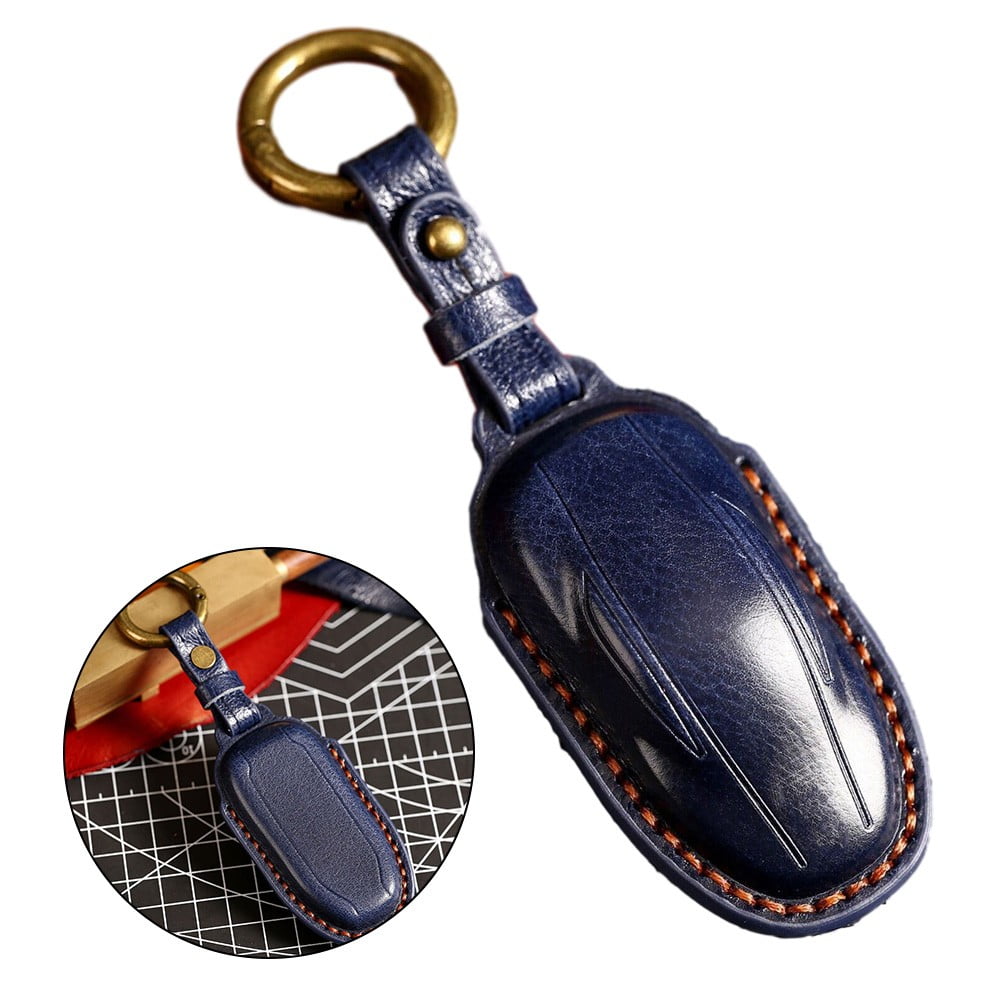 Tesla model s leather sale key fob cover