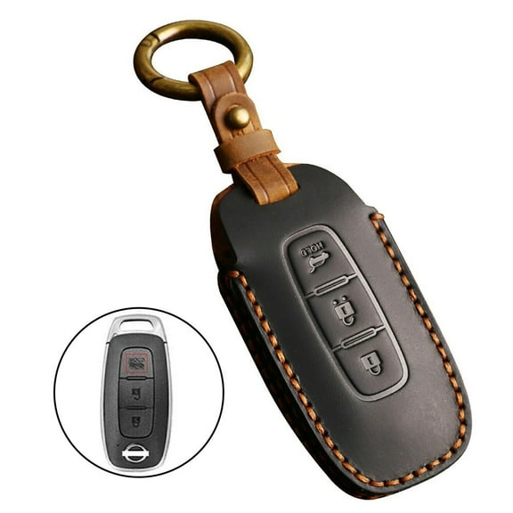 Leather Car Remote Key Fob Case Cover for Nissan for Qashqai for Altima Auto Accessories