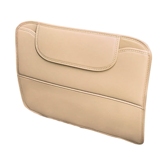 Leather Car Seat Anti Kick Pad - Rear Seat Back Protector Cover to Prevent Dirt, Scratches, and Mud from Shoes, Easy Clean Car Interior Accessories with Storage Bag
