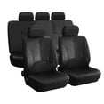 thumbnail image 1 of Leather Car Seat Cover Full Set Waterproof Car Seat Cushion Protectors for Sedan SUV Truck, 1 of 6