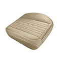 thumbnail image 1 of Leather Car Seat Cushion All-Season Breathable Cover - Fully Enclosed Cooling Gel Seat Pad with Ventilated Design Universal Fit(Beige/A), 1 of 6