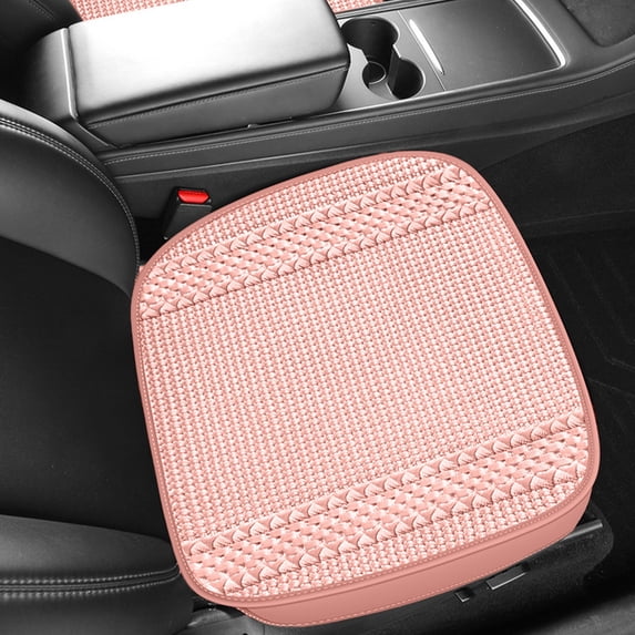 Leather Car Seat Cushion, All Season Full Cover Seat Pad, Breathable and Comfortable Vehicle Seat Mat, Ergonomic Interior Accessory for Cars and SUVs