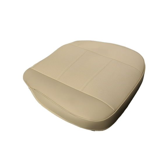 Leather Car Seat Cushion Backless Pad Fully Enclosed Design Non-Slip Grip Universal Fit 20x20x0.8in