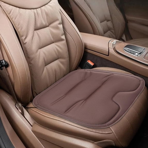 Leather Car Seat Cushion Breathable Mesh Support For Long Driving Comfort Universal Auto Interior Accessory