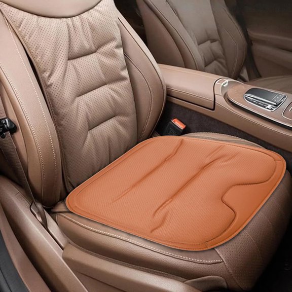 Leather Car Seat Cushion Breathable Mesh Support For Long Driving Comfort Universal Auto Interior Accessory