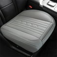 thumbnail image 1 of Leather Car Seat Cushion with Breathable Perforated Design, All Season Fully Enclosed Seat Cover, Comfortable Support for Driver and Passenger, 1 of 6
