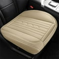 thumbnail image 1 of Leather Car Seat Cushion with Breathable Perforated Design, All Season Fully Enclosed Seat Cover, Comfortable Support for Driver and Passenger, 1 of 6