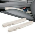 thumbnail image 1 of Leather Car Seat Gap Filler Universal for Car Truck SUV to Block The Gap Between Seat and Console Stop Things from Dropping 2 Packs Beige, 1 of 14