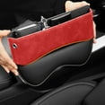 thumbnail image 1 of Leather Car Seat Gap Storage Box with Multi-Compartment Organizer, Universal Fit Console Insert for Phones Keys Wallets to Prevent Items Falling Between Seats and Keep Car Tidy, 1 of 6