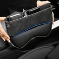 thumbnail image 1 of Leather Car Seat Gap Storage Box with Multi-Compartment Organizer, Universal Fit Console Insert for Phones Keys Wallets to Prevent Items Falling Between Seats and Keep Car Tidy, 1 of 6