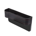 thumbnail image 1 of Leather Car Seat Organizer Multifunctional Front Seat Storage with Cup Holder for Phone Sunglasses Drink Universal Fit, 1 of 4