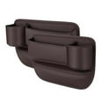 thumbnail image 1 of Leather Car Seat Storage Organizer - 2-Pack Multifunctional Front Seat Storage Box with Phone Holder & Charging Hole, 28x18x2cm, Non-Slip Design for Smartphones, Wallets & More, 1 of 5