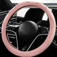 thumbnail image 1 of Leather Car Steering Wheel Cover with Anti-Slip Lining Universal 14.5-15 Inch (37-38 cm) Auto Microfiber Protector, Car Accessories for Most Cars, SUVs, 1 of 5