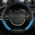 thumbnail image 1 of Leather Car Steering Wheel Cover, Breathable, Comfortable, Wear-Resistant, Universal Fit for Thousands of Models, Embossed Design, for All Seasons, 1 of 6