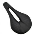 thumbnail image 1 of Leather Carbon Fiber Bike Seat Lightweight Hollow Saddle Seats Bike Saddle Cycling Accessories Comfortable & Breathable, 1 of 11