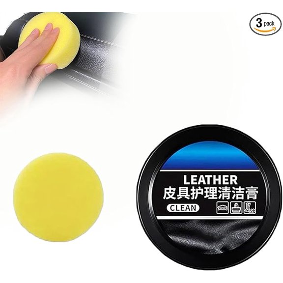 Leather Care Cleaning Paste, Automobile Leather Care And Cleaning Cream, Multi Surface Leather Balm For Cars Interior, Leather Conditioning Cream For Car Seats, Purses, Couch, Furniture