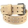 thumbnail image 1 of Leather Carpenters Tool Belt - Embossed Basketweave and Stitched, 1 of 10