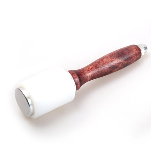 Leather Carving Hammer Professional Leather Mallet Leatherworking Maul Nylon Head Hammer for Handmade DIY ToolsStraight leather carving hammer