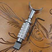 Leather Carving Tool, Adjustable Swivel Knife with 3/8 Straight Blade, Leather Carving Tool, Craft Japan Leathercraft Tool