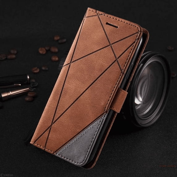 Leather Case For Samsung Galaxy S24 Ultra S24 Plus S24, Shockproof Flip Wallet Stand Matte Phone Case S23 FE S23Plus S23 Ultra S21 FE S22 S21 S20 Back Cover